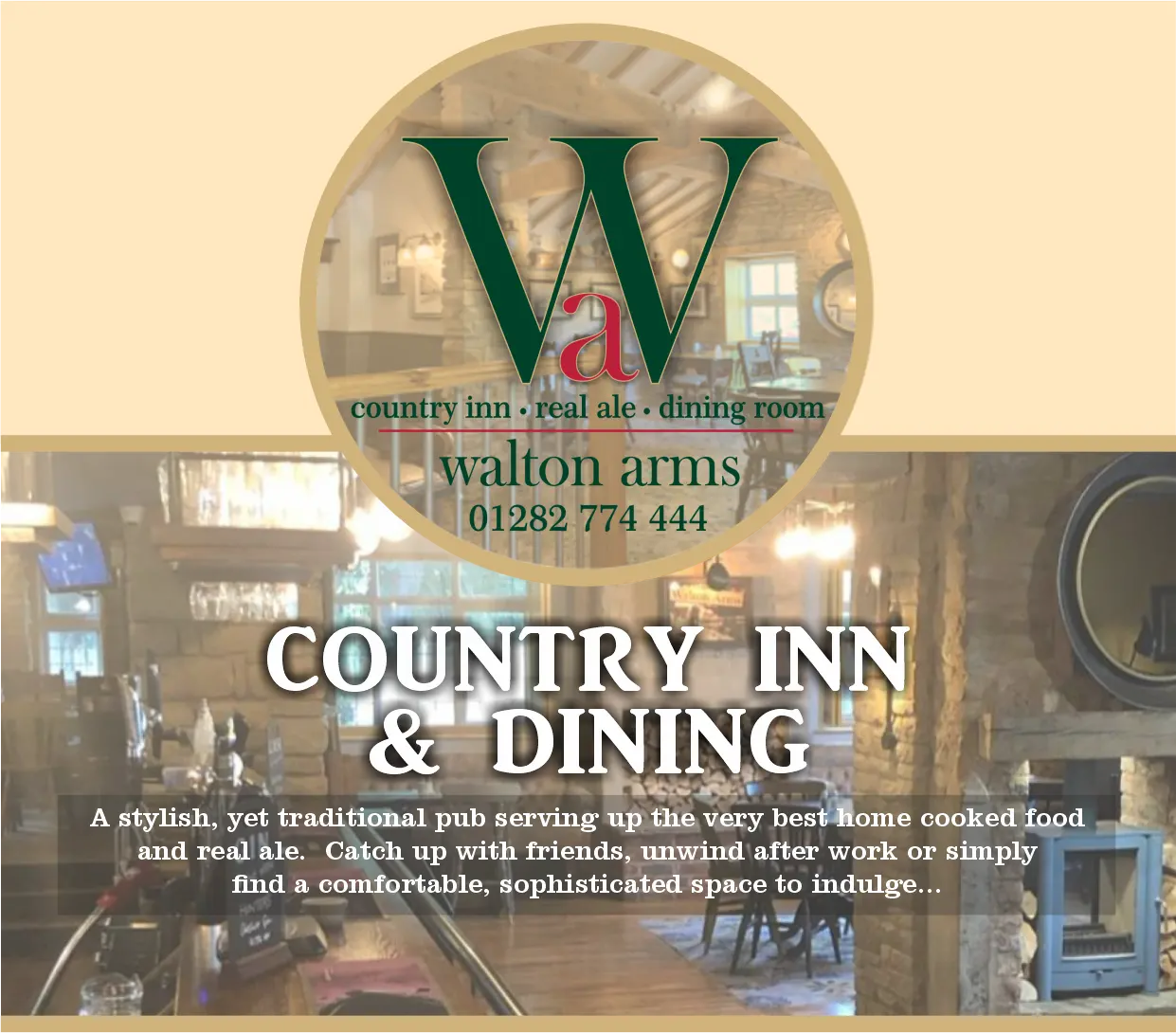 Book your table now at the Walton Arms Country Inn and Dining